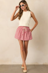 Nautical & Nice Red Stripe Drawstring Skort