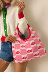 FRNCH Tulum Rose Pink Goldfish Handbag