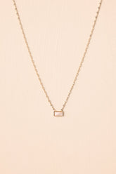 Dreamt Of This Moment Gold Ivory Pearlescent Stone Necklace