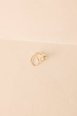 Charmed To Be Here Gold Sculptural Wrap Ring