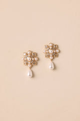 Love Song Ivory Pearl & Gold Drop Earrings