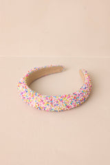 Sweet Treat Light Pink Sprinkled Headband