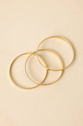 Go With the Glow Gold Bangle Bracelet Set