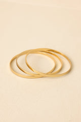 Go With the Glow Gold Bangle Bracelet Set