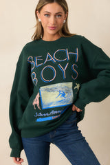 The Beach Boys Pine Green Silver Anniversary BF Crew