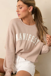 Z Supply Manifest Mushroom Brown Sweatshirt