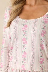 Z Supply Vanilla Ice Multi Marseille Boudoir Long Sleeve Top