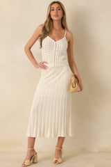 Z Supply Ivory Lexa Sweater Midi Skirt