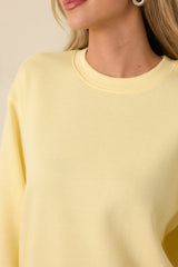 Z Supply Sunnyside Yellow Classic Boyfriend Sweatshirt
