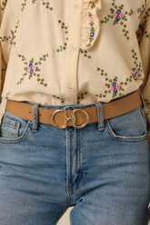 Catch My Drift Light Camel Belt