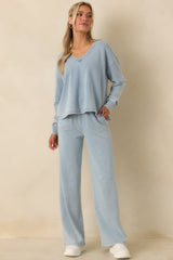 Z Supply Ocean Air Indigo Hunter Knit Denim Pants