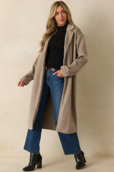Z Supply Taupe Mason Luxe Coat