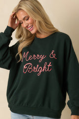 Z Supply Garland Green Cotton Bright Sunday Sweatshirt