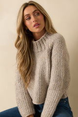 Staple the Label Nadia Oat Chunky Sweater