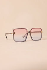 Glistening Lights Pink & Blue Square Sunglasses