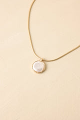 Nothing But Grace Gold & Pearl Pendant Necklace