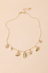 Meet Me By The Water Gold Coastal Charm Necklace