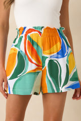 Orange You Glad Multi Citrus Print Shorts