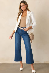 Coffee Break White Blazer