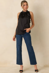 Prosperina Bellamy Black Ruffle Top