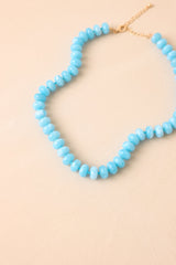 Living in Color Blue Beaded Necklace