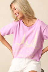 The Beach Boys Good Vibrations Lavender Tee