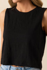 Z Supply Black Sloane Textured Slub Top