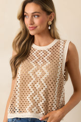 Z Supply Natural Oasis Crochet Top