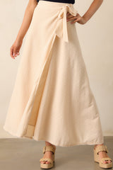 Z Supply Beige Salerno Wrap Midi Skirt