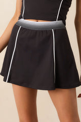 Z Supply Black Baseline Skirt