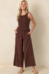 Z Supply Chocolate Brown Select Airy Tank
