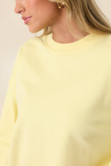 Radiant Vibes Yellow Crewneck Sweatshirt