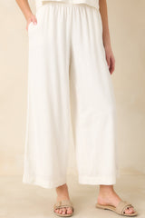 Z Supply White Scout Linen Pants