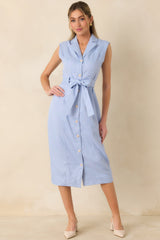 Prosperina Jacqueline Sky Blue Midi Dress