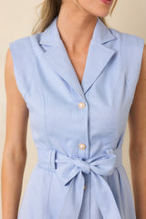 Prosperina Jacqueline Sky Blue Midi Dress