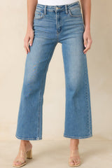 Always First Light Wash Wide Leg Jeans