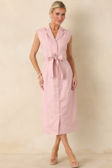 Prosperina Jacqueline Light Pink Midi Dress