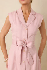 Prosperina Jacqueline Light Pink Midi Dress