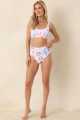 Paradisa Delphina Multi High Waist Bikini Bottoms