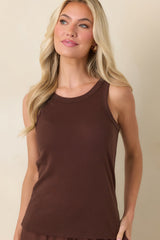 Z Supply Chocolate Brown Select Airy Tank