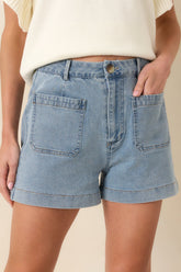 Made for Adventure Light Wash Denim Shorts