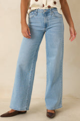 More Than Ever Light Wash Relaxed Straight Leg Jeans