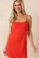 Z Supply In Motion Poppy Red Active Mini Dress