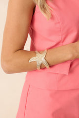 Seas Ahead Gold Starfish Bracelet