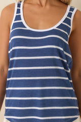 Z Supply Ferry Deep Blue Stripe Tank