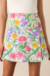 Carrington Reversible Garden Party Floral Cotton Wrap Skirt