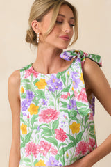 Sinclair Garden Party Floral Cotton Top