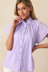 Florence Lilac Cotton Top