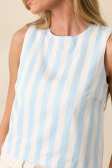 Whitby Bonnet Blue Stripe Tank Top