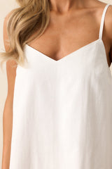 MINKPINK White Briar Trim Mini Dress